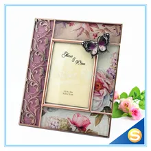 Дизайн "Бабочка" Стекло металла Свадебная фоторамка подарки