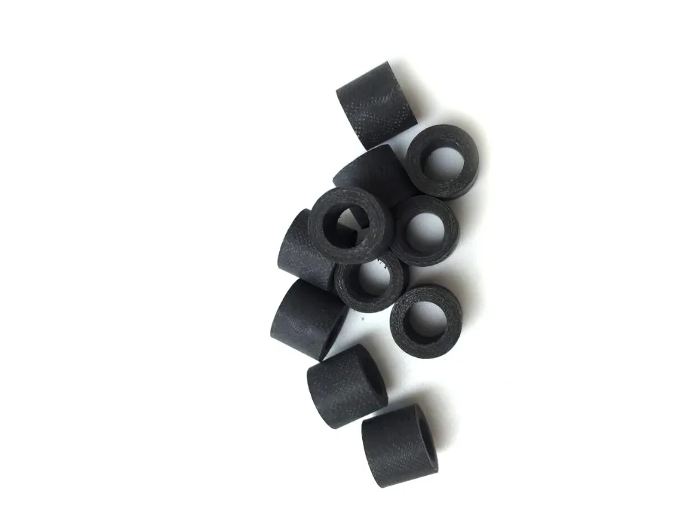 블랙 베이클라이트 튜브 큐 페룰, 당구 풀, 베이클라이트 페룰, 당구 큐 액세서리, 직경 14.5mm, 12mm, 50 개/로트
