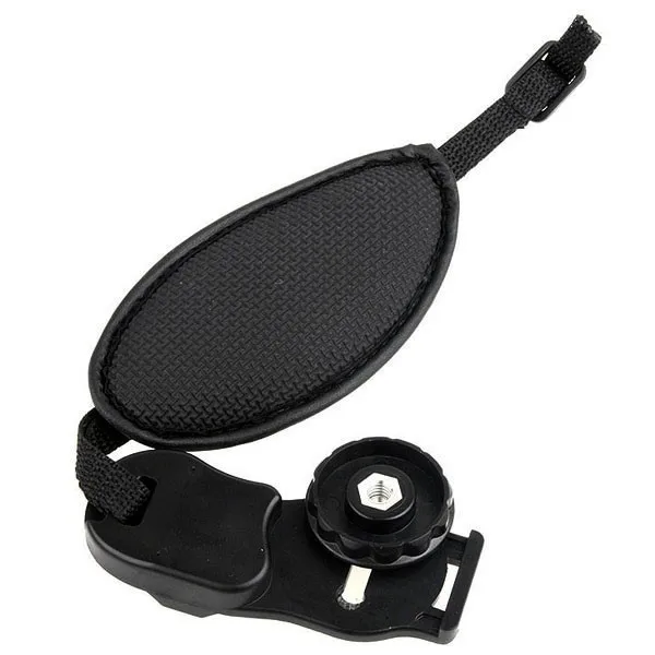 Черный ремешок для камеры PU кожаный ремешок на руку для Dslr камеры для sony Olympus Nikon Canon EOS D800 D7000 D5100 D3200 - Цвет: Черный