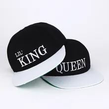 2017 новые дети король королева хип-хоп snapback мультфильм вышивка дети хлопок Бейсбол Кепка мальчики-младенцы девочка Снэпбэк шапки Хип-Хоп шляпы 