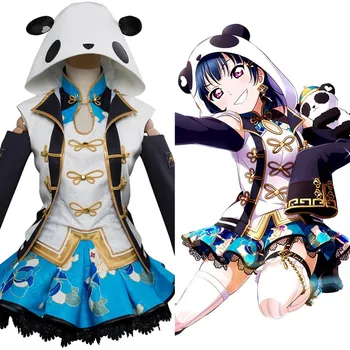 

LoveLive Aqours Tsushima Yoshiko Cosplay Costume China Dress Ver Full Set Outfit Halloween Carnival Cosplay Costume Custom Made