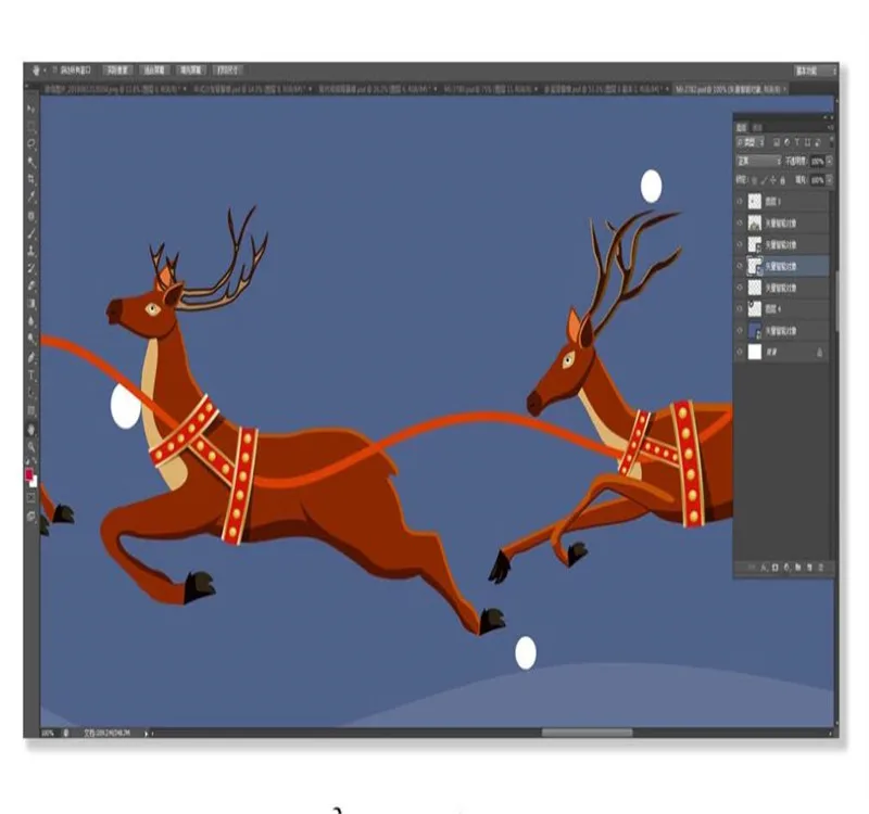 Custom 3d wallpaper fashion cartoon house night sky Santa Claus background wall decoration silk waterproof material Custom 3d wallpaper fashion cartoon house night sky Santa Claus background wall decoration silk waterproof material