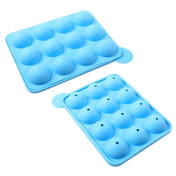 

DIY Lollipop Chocolate Mould Silicone Round Ball Shape Lollipop Mold Ice Tray Mold Ice Cube Lollygags Candy Pudding for kids