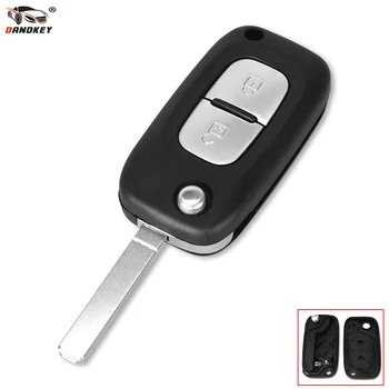

DANDKEY 2 Buttons Car Key Case Cover Remote Flip Folding Car Key Shell For Renault Clio Megane Kangoo Modus
