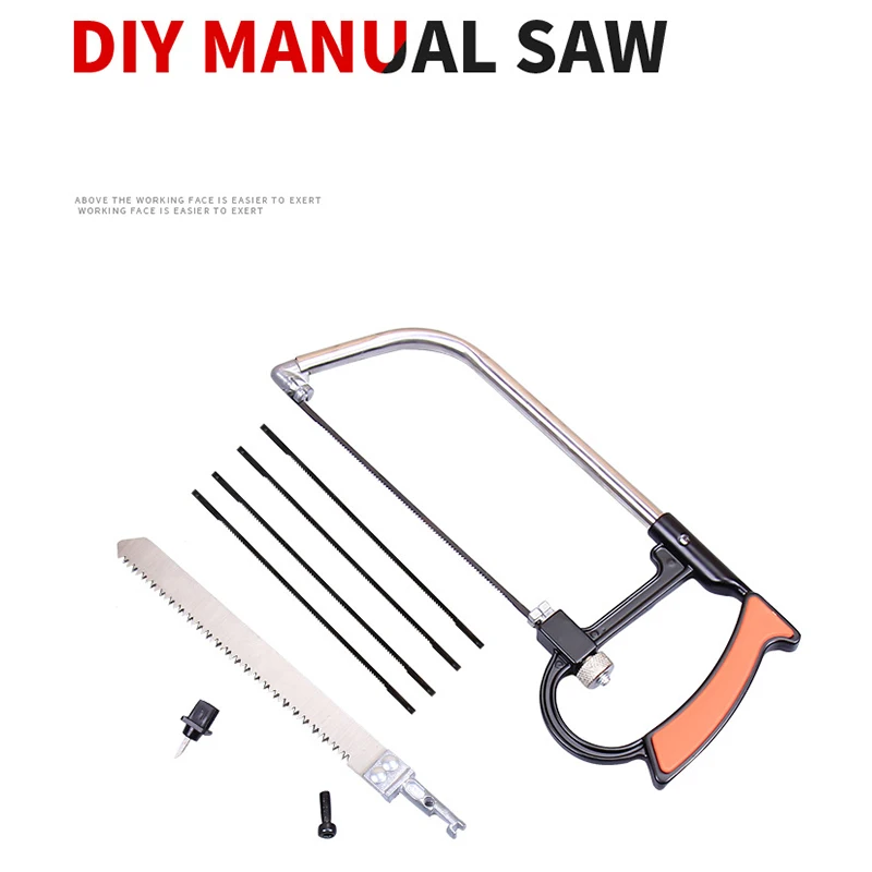 KALAIDUN 8 in 1 Magic Saw Multifunction Purpose Hand DIY Steel Saw Metal Wood Saw Kit Woodworking Metalworking Model Hobby Tool-3