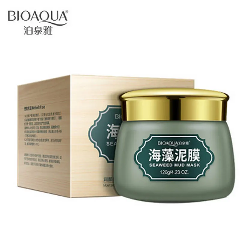 

BIOAQUA Seaweed Face Mask Mud Mask Skin Whitening & Moisturizing Acne Oil Remove Beauty Care 120g