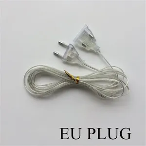 3 м Extender ЕС plug 220 В для светодио дный Строка Рождественские огни сад дома Свадебная вечеринка украшения - изображение