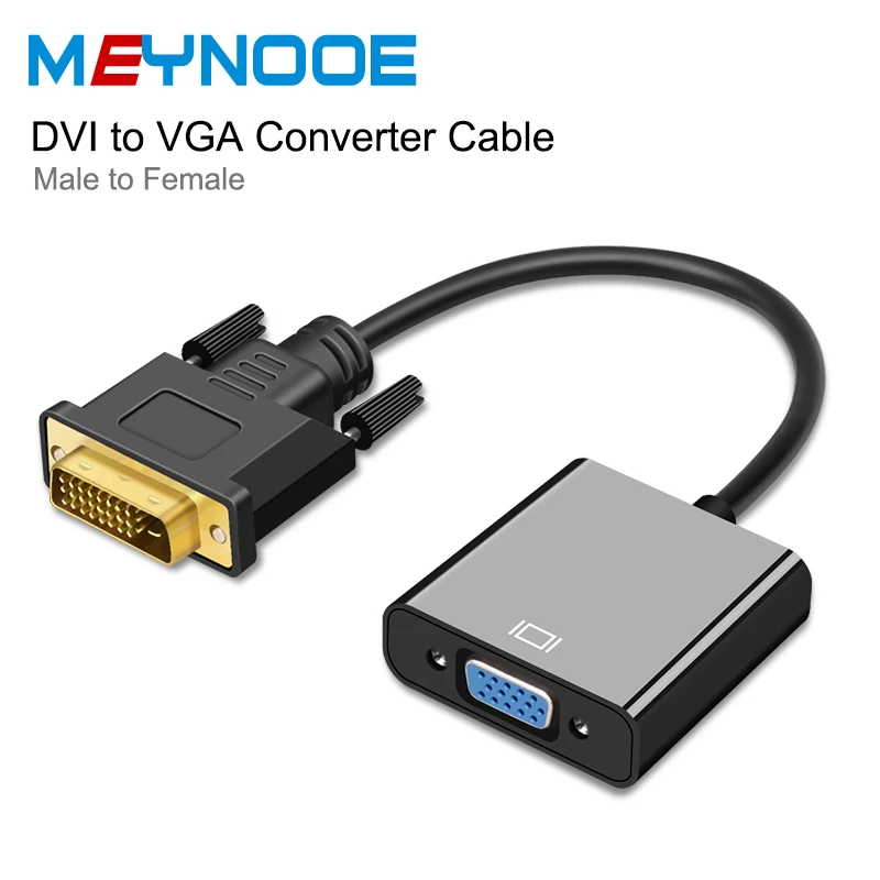 DVI Male to VGA Female 1080P Video Converter Adapter DVI 24+1 25 Pin DVI-D VGA Adapter Cable for projector TV Monitor PC Display DVI Male to VGA Female 1080P Video Converter Adapter DVI 24+1 25 Pin DVI-D VGA Adapter Cable for projector TV Monitor PC Display