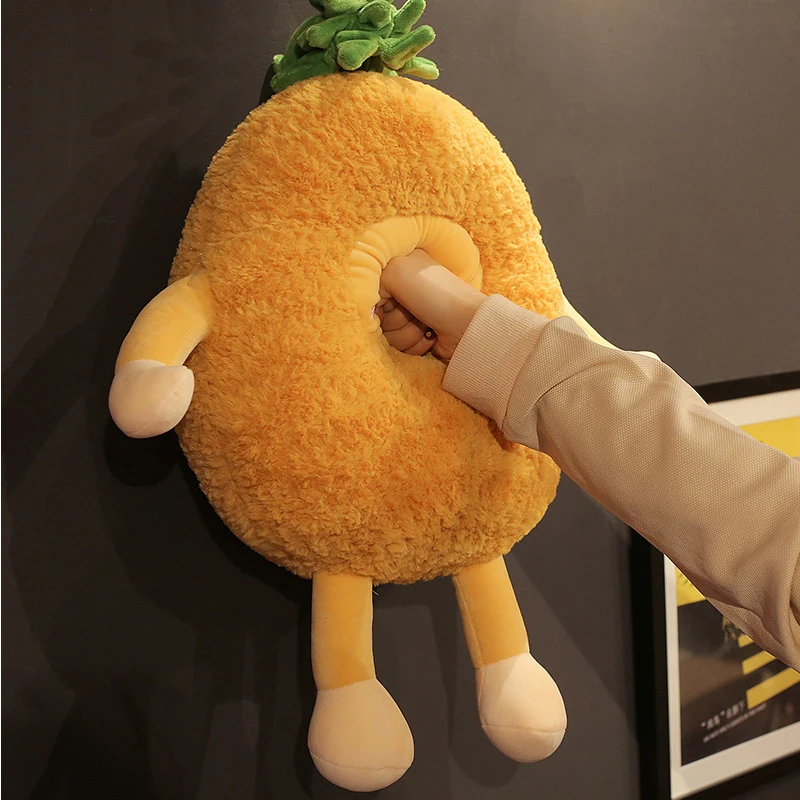Kawaii Fuzzy Watermelon Cherry Pineapple Fruits Soft Plush Cute Toys Stuffed Dolls Pillow for baby kids children girl gifts