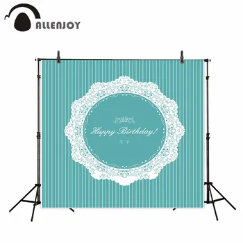 

Allenjoy photography background green vintage stripes Birthday party backdrop new original design beautiful customize photocall