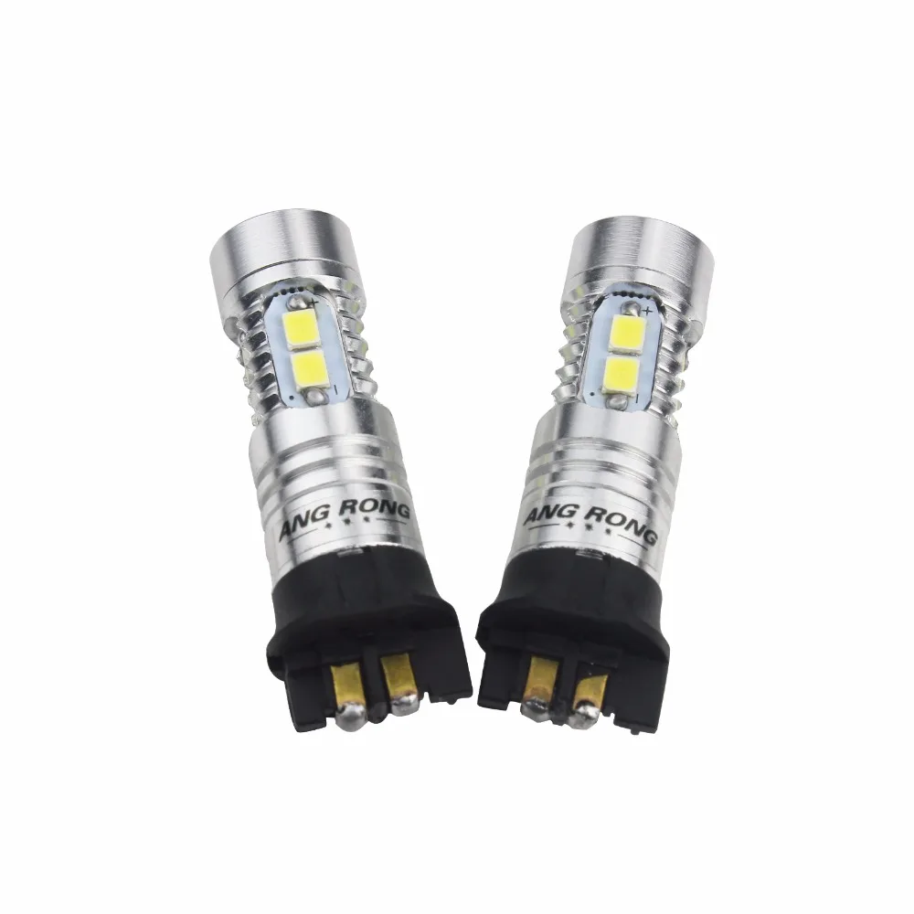 ANGRONG 2x PW24W 10W 2835 светодиодный сигнал поворота дневные ходовые огни DRL Белый для VW