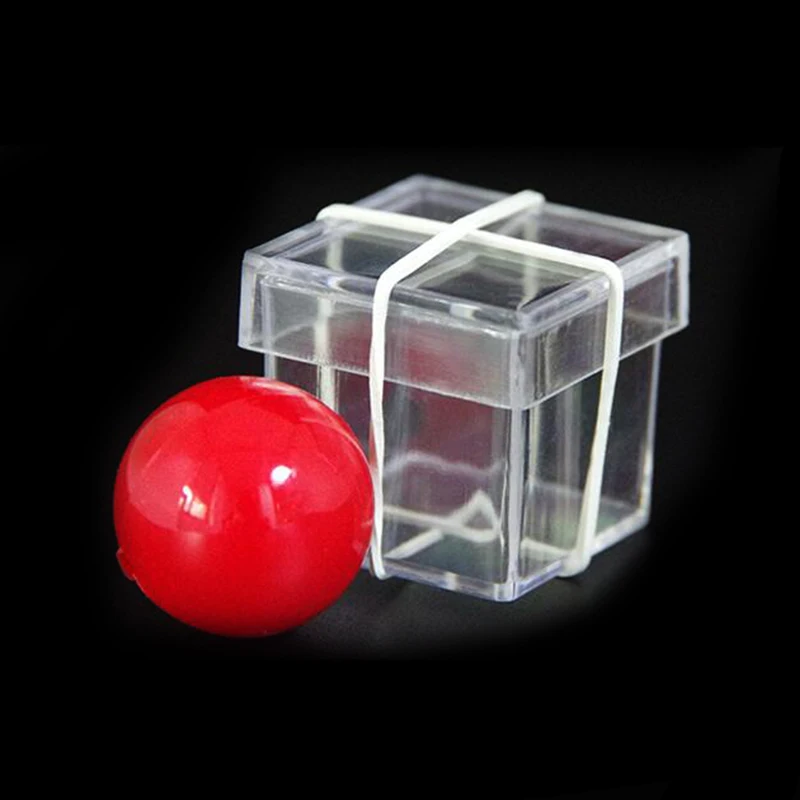 Забавный прозрачный мяч через коробку магические трюки реквизит Магическая Иллюзия волшебная игра для волшебников волшебные игрушки
