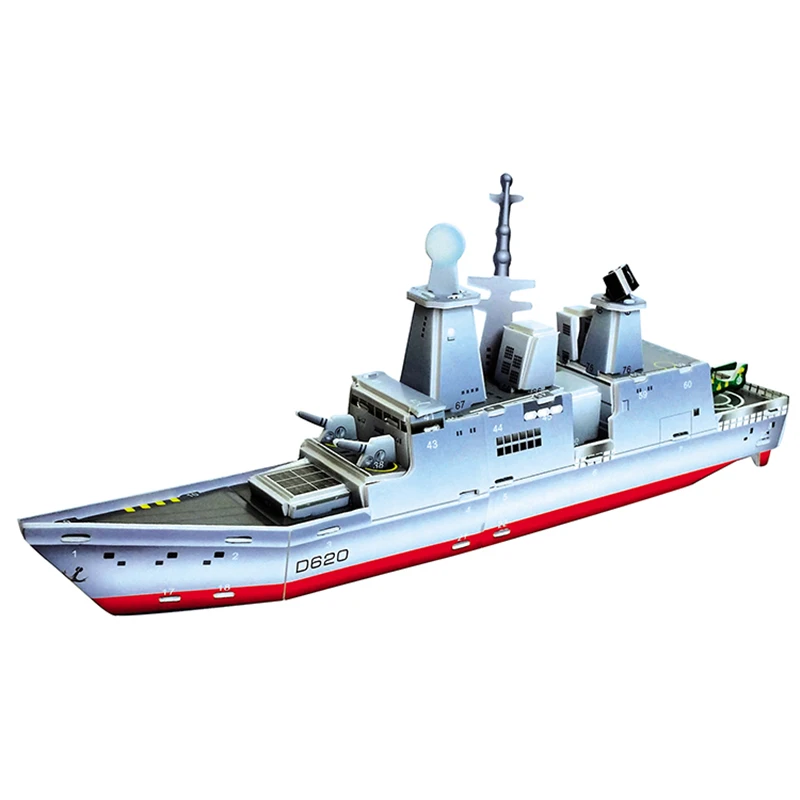 3D головоломка безопасный пенопласт искусство ремесла Diy Строительные наборы игрушки военный авианосец лодка игрушки для детей