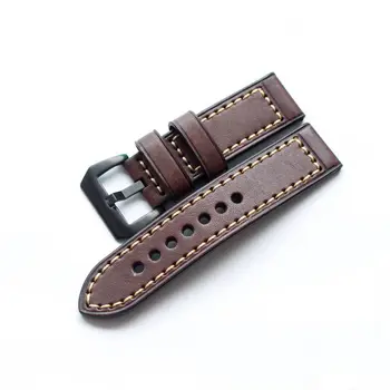 

2020 New Watch Accessories Watch Band For PANERAI FOSSIL Genuine Leather Strap Brown Blue 20 22 24 26mm Watchband Bracelet