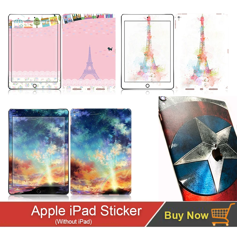 

New Skin Protector Sticker Film Cover For iPad Pro 9.7 inch Back Shell Protective Decals