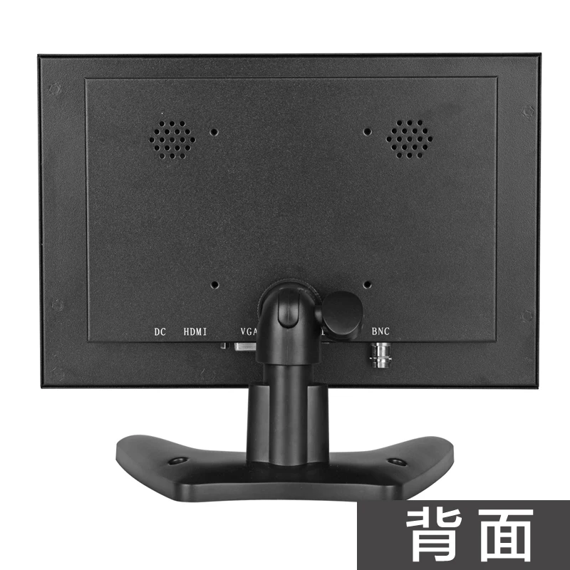10 Inch 1024X768 HD CCTV Monitor with Metal Shell and HDMI VGA AV BNC Connector for PC Multimedia Monitor Display Microscope Etc