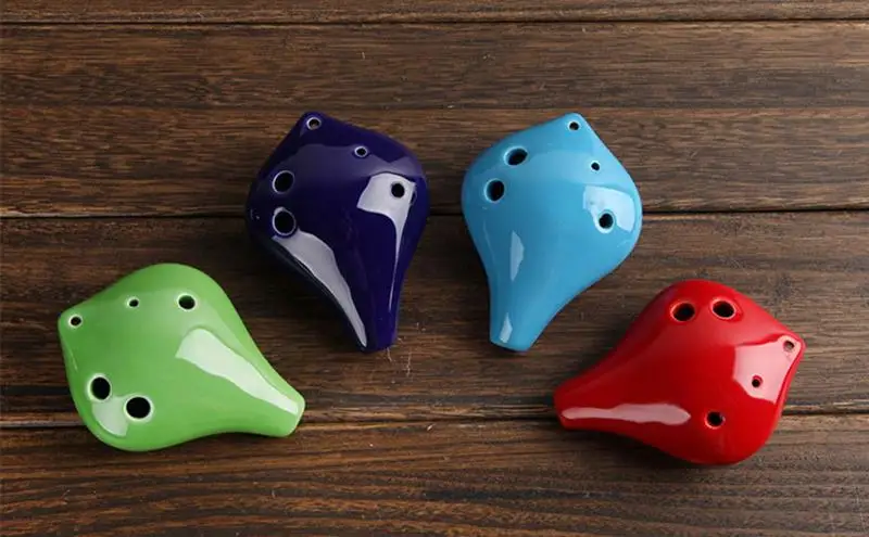 6 отверстий ocarina Alto C Ключ Керамическая Флейта ocarina ручной работы окарина времени мини флейта окарина игрушечные музыкальные инструменты