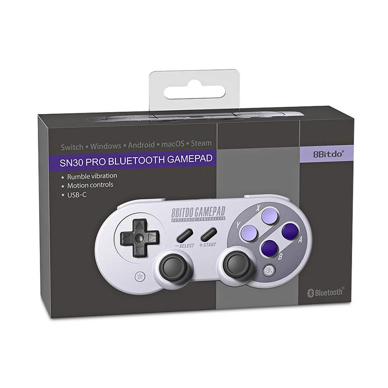 EastVita 8bitdo SF30Pro/SN30 Pro 2,4G USB Беспроводной Bluetooth геймпад для N ES переключатель/Windows/Mac OS/Android вибрация