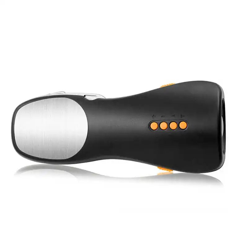 Alarm FM Radio Mobile Phone Charging Hand-operated Power Generat powerful led flashlight laser pointer #4S12 (2)