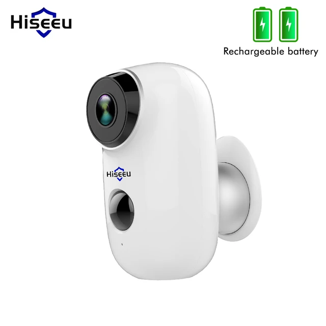 $US $65.41 Hiseeu 100% Wire-Free Rechargeable Battery CCTV Wifi IP Camera Outdoor IP65 Weatherproof Home Security Camera PIR Motion Alarm