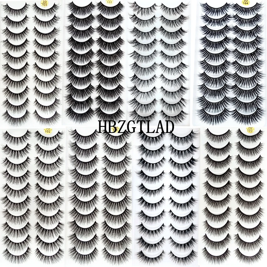 

35 Styles 10 pairs natural false eyelashes fake lashes long makeup 3d mink lashes extension eyelash mink eyelashes for beauty 57