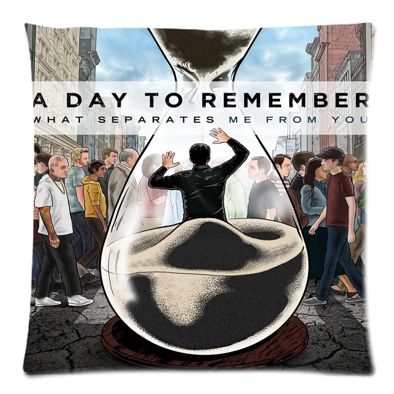 A Day To Remember Pattern Square 18X18inch Sofa Decorative Throw Pillow Case Home Cotton Line Cushion cojines Covers  Дом и | Чехлы для декоративных подушек -32764386637