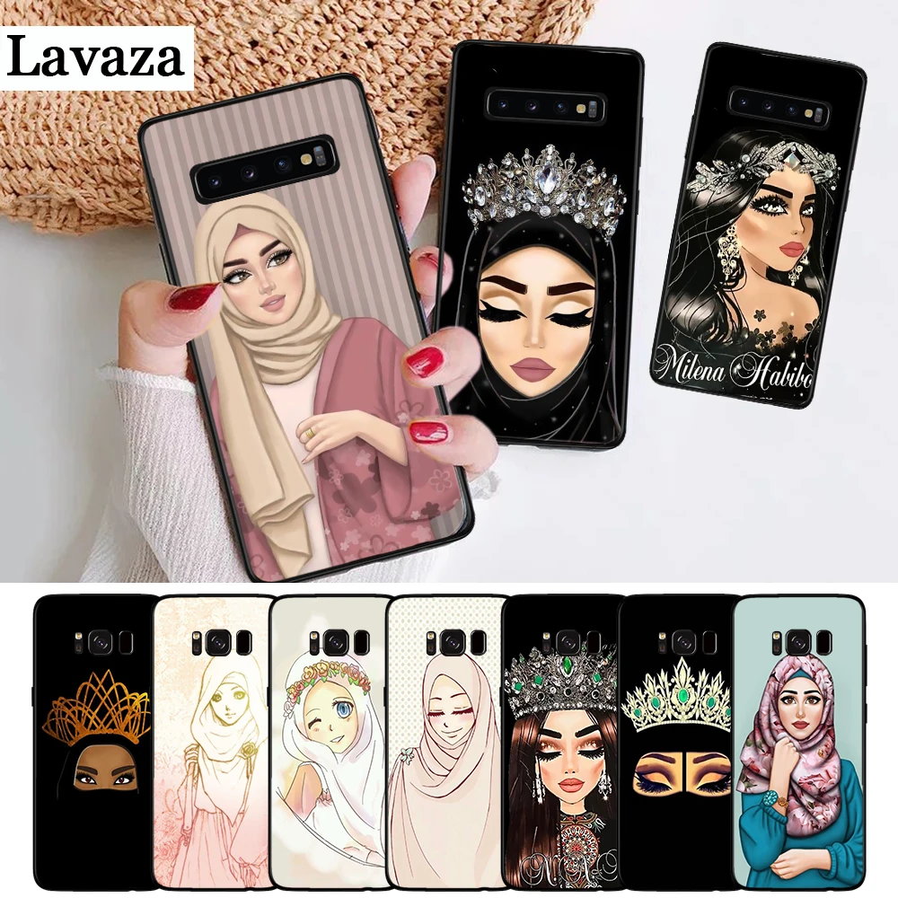 

Lavaza Woman In Hijab Face Muslim Islamic Silicone Case for Samsung S6 Edge S7 S8 Plus S9 S10 S10e Note 8 9 M10 M20 M30