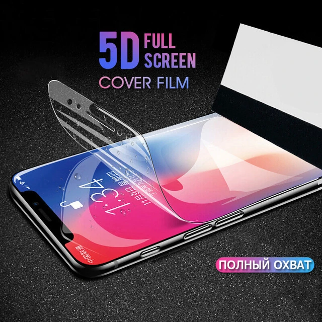 

Soft Full Cover Hydrogel Protective Film For iPhone 6 6S 7 8 Plus XS MAX XR X 10 Screen Protector For iPhone 7 Film Not Glas