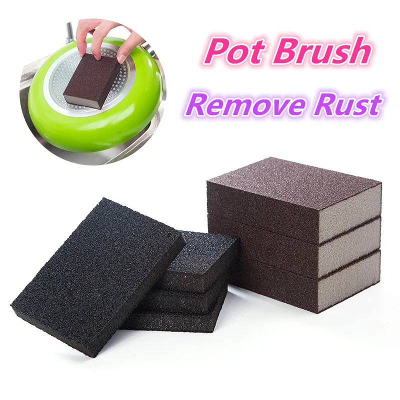 

1Pc Nano Emery Sponge for Kitchen Nano Emery Magic Sponges Cleaner Rub Pot Dust Rust Brush Cleaning Sponge for Kitchen Bathroom