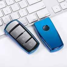 Caso della copertura chiave dell'automobile di TPU per Volkswagen VW CC Passat B6 B7 Passat 3C CC Maogotan Auto Auto Key Cover Car Styling accessori