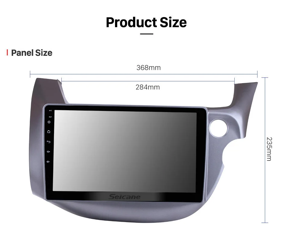 Seicane Android 8,1 10," для HONDA FIT JAZZ 2007-2013 правый руль автомобиля головное устройство плеер 2 Din gps навигация радио WiFi 3g