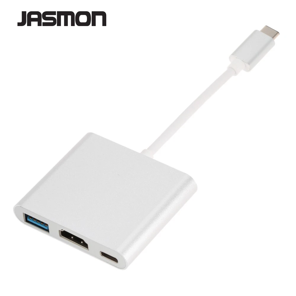 

UBS 3.1 Type-C to 4K HDMI USB 3.0 HUB USB-C Charging Port OTG Adapter Cable