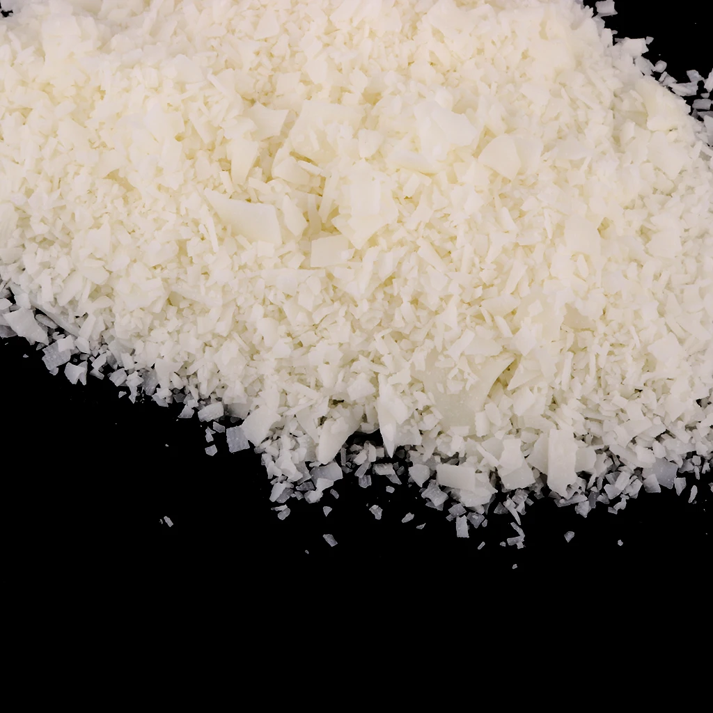 500g 100% Pure Natural Soy Wax Flakes + 20cm Pre Waxed Candle Wicks Low Smoke for Candle Making Tealight Candles Craft DIY