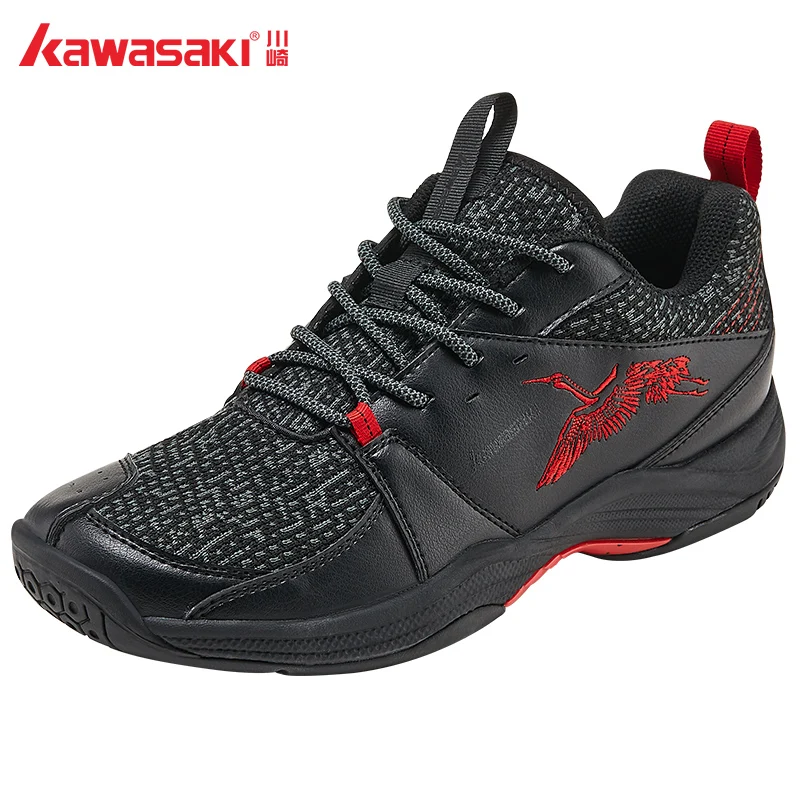 

New Arrival Kawasaki Badminton Shoes Ultra Light Black Sport Sneakers K858d