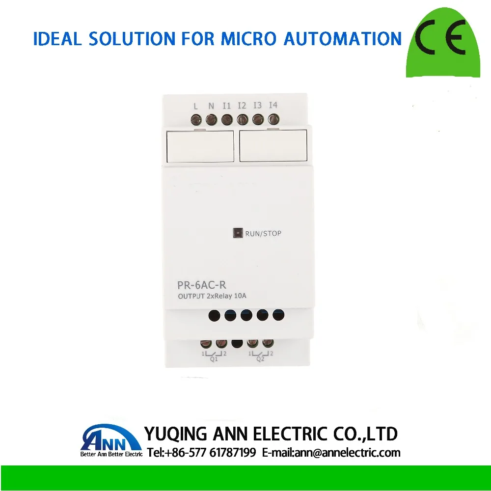 PR-6AC-R without cable Programmable logic controllersmart relayAC 110～240V4 DI input2 relays(10A) output