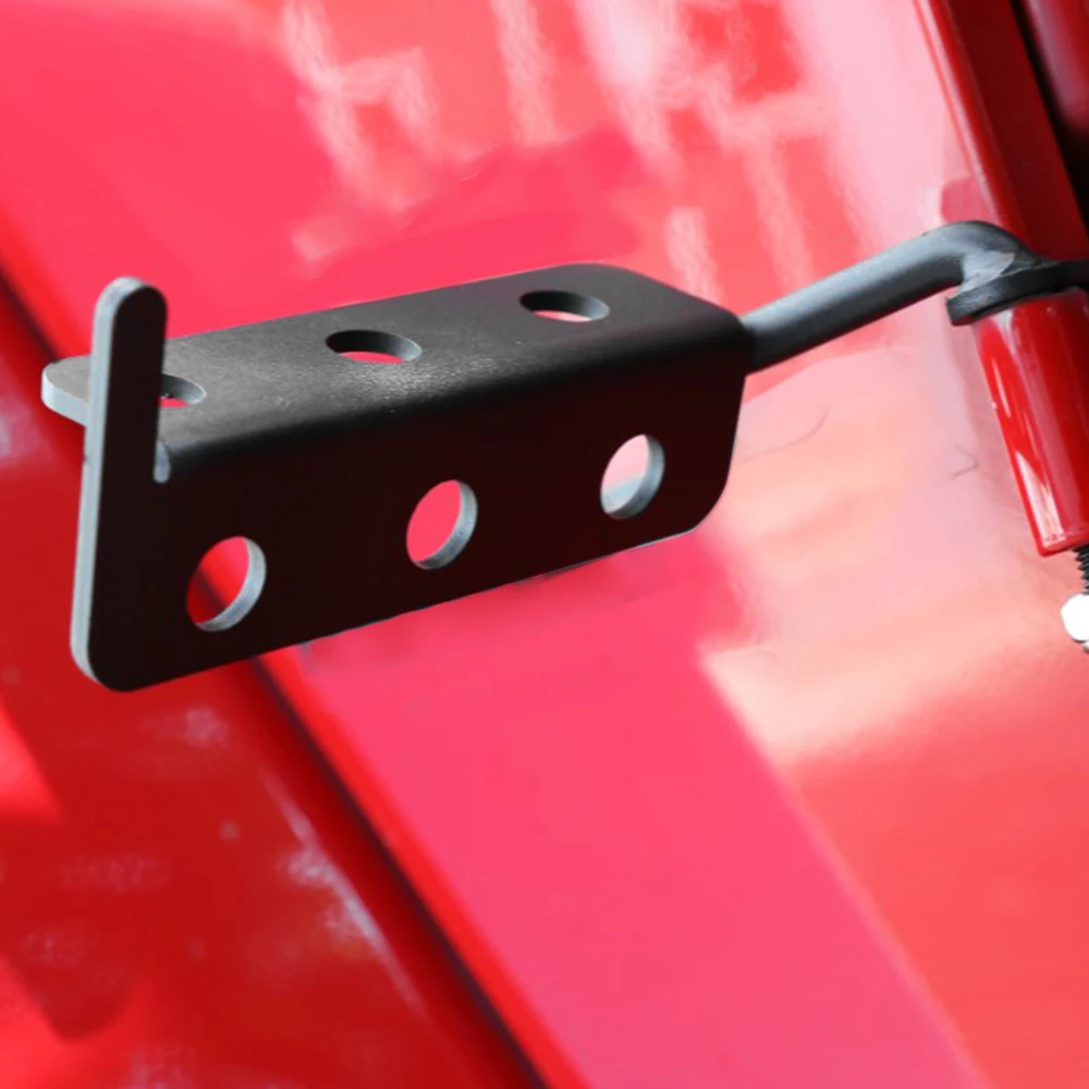 2pcs Metal Front Foot Pegs Rest Pedals Fit for Jeep Wrangler- Car Replacement