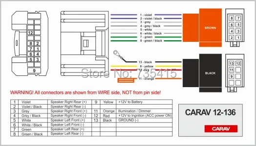 CARAV 07-003 Car Radio Installation Trim Fascia Panel