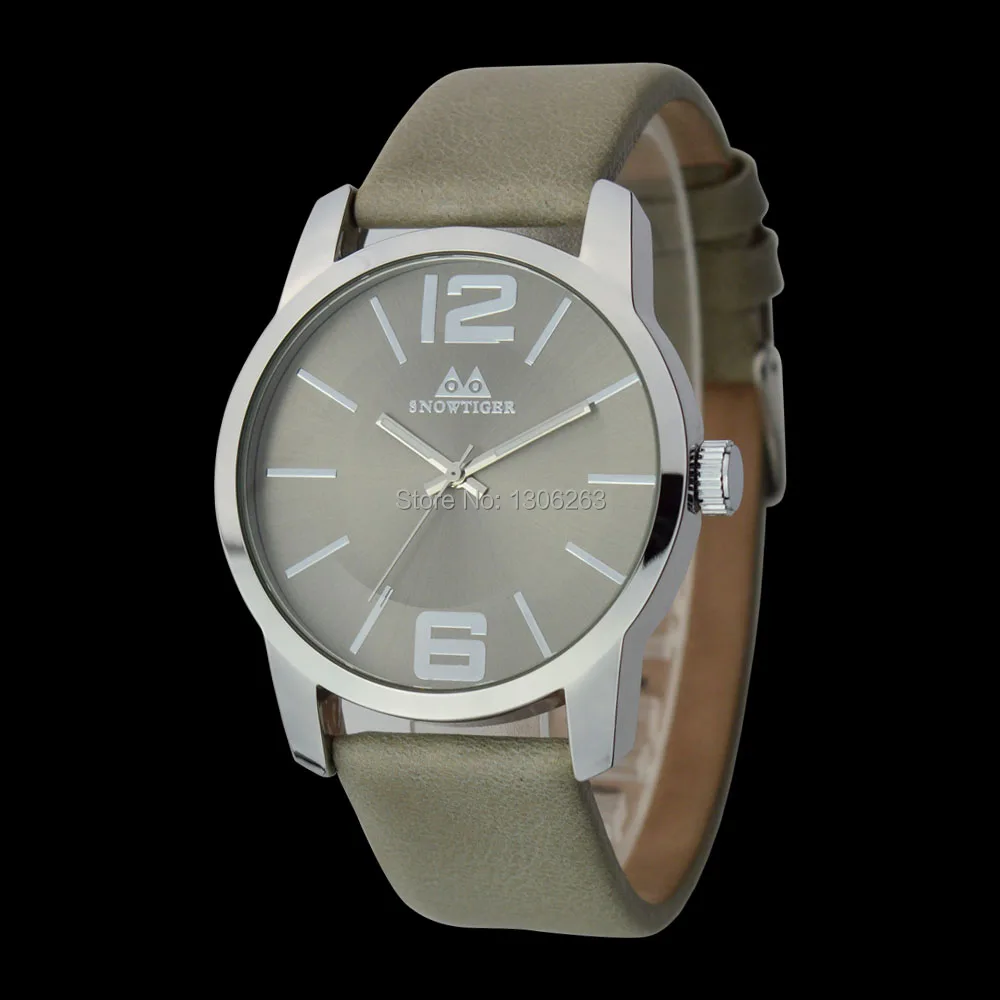 

Hot New Fashion 5 Color Available Men Business Watch High Quality 3ATM Men Leather Band Business Watch