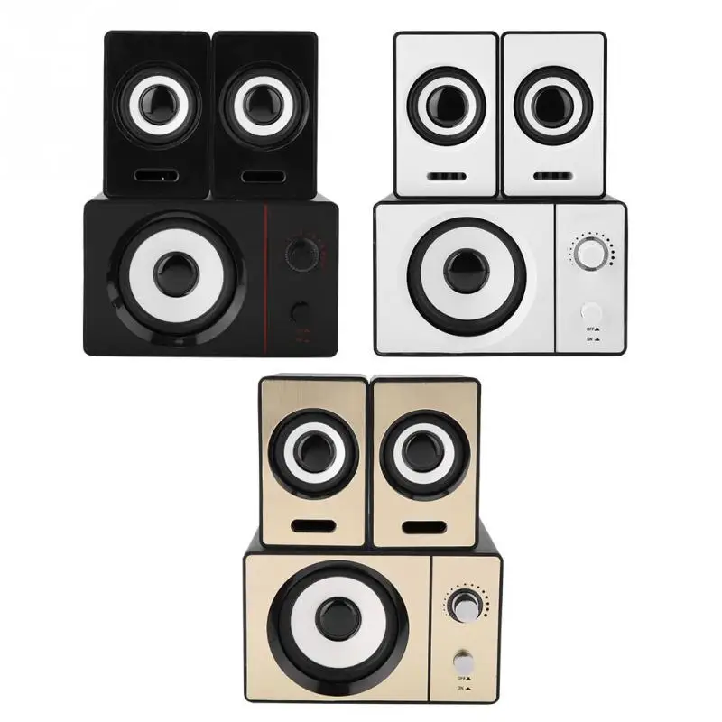 SADA 2.1 Surrounding Bluetooth Computer Laptop Speakers Clear PC