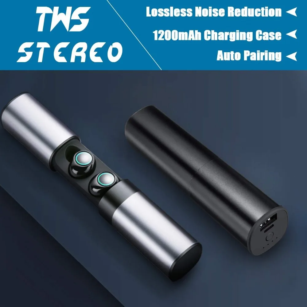 

TWS Auto Pairing Bluetooth Earphone ANC True Wireless Stereo Microphone With 1200mAh Charging Box Mini Twins Earbuds for Xiaomi