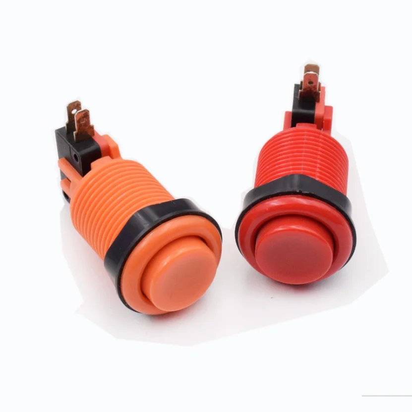 6 PCS High Quality Push Arcade Button Jamma Game Long Push Microswitch for Arcade Game Machine DIY Mult Color