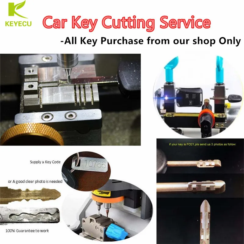 KEYECU Provide Car key Blade Cutting Service Key Purchase from our shop