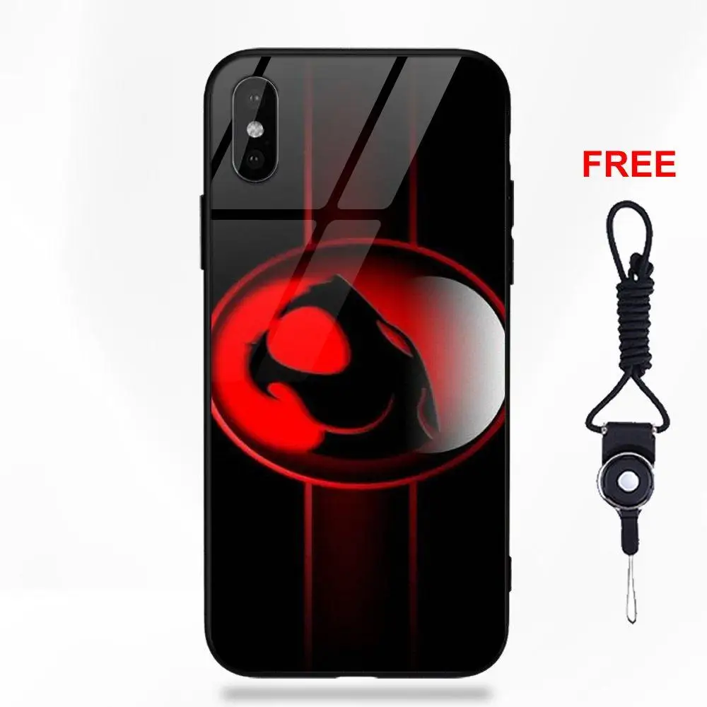 Thundercats логотип для Apple iPhone 5 5C 5S SE 6 6S 7 8 Plus X XS Max XR резиновый, мягкий, из ТПУ оправа закаленное стекло чехол для сотового телефона - Цвет: as picture