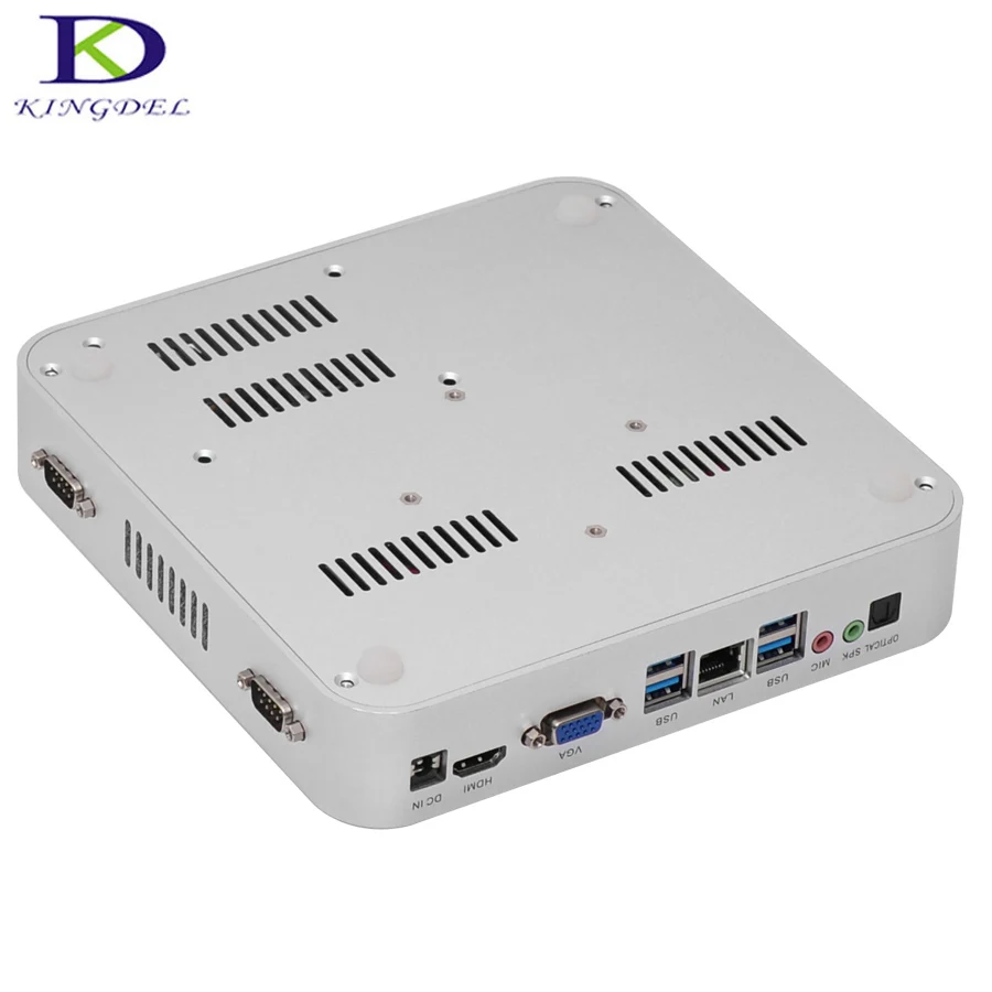 Безвентиляторный мини ПК HTPC Intel Celeron N3150 Quad Core mini itx PC 2 08 ГГц HDMI VGA * COM RS232 300M WIFI