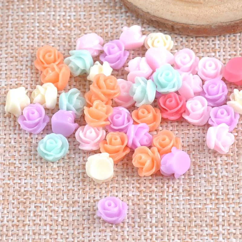 Mix-Color-Flower-Half-Round-Resin-Flatback-Beads-for-Scrapbook-DIY-Decoration-100pcs-5mm-CP1479
