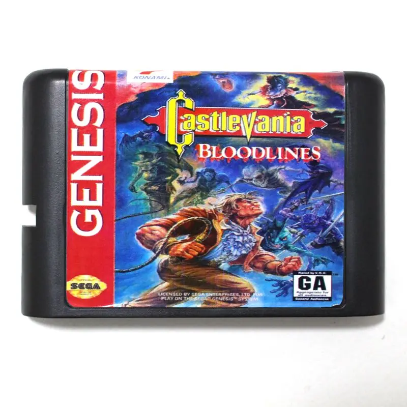 

Top quality 16 bit Sega MD game Cartridge for Megadrive Genesis system --- Castlevania Bloodlines