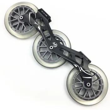 

280mm Frame & 3 * 125 mm 85A Wheels & Bearings for Inline Speed Skating Skates Base for Adult Kids Skates Basin DJ65