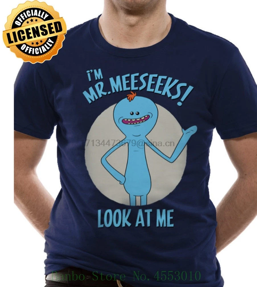 

I'm Mr.meeseeks! Hommes Dr Les Meule Et Morty T Shirt Licence Officielle T Shirt Hot Sale Clothes