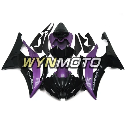 Инъекции пластмассы ABS Полный обтекатели для Yamaha YZF R6 Год 2008- 08-15 мотоцикл обтекатель комплект фиолетовый, черный капоты