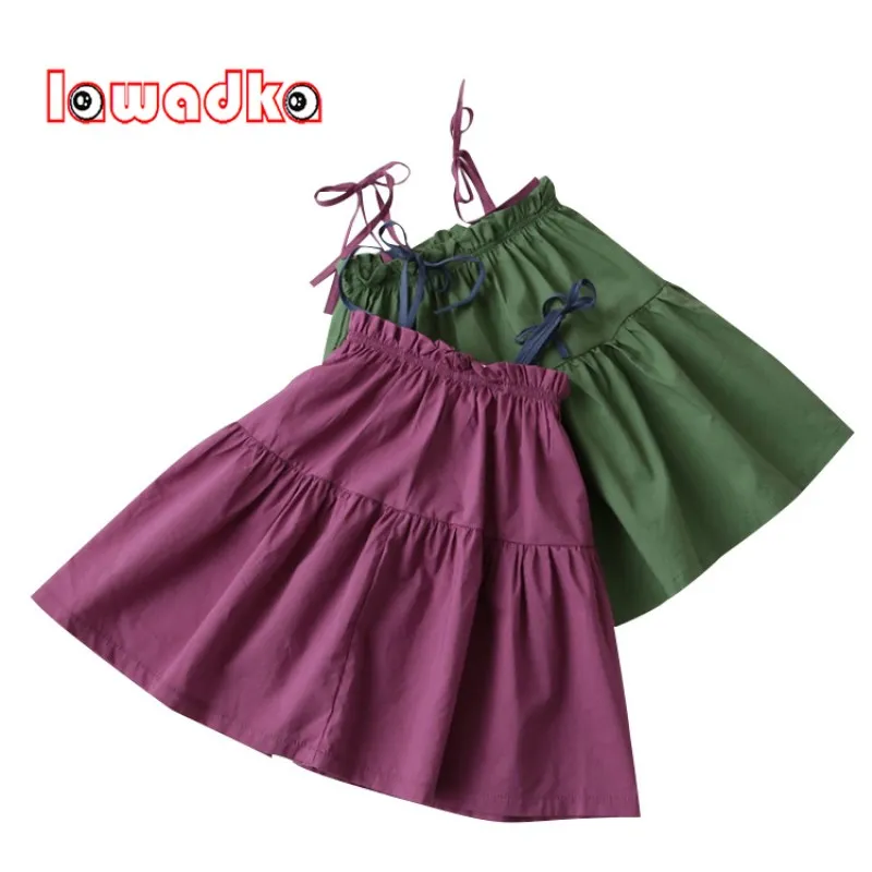 

Lawadka Summer Children Clothing Sleeveless Kids Dresses For Girls Princess Party Birthday Vestidos Cotton Baby Clothes